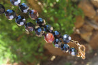 Polished Black Agate Faceted Beaded Necklace - Sold Per Item - From Brazil - Toprock Gemstones and Minerals 