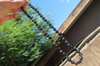 Polished Black Agate Faceted Beaded Necklace - Sold Per Item - From Brazil - Toprock Gemstones and Minerals 