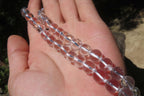 Polished Quartz Rock Crystal Ball Shaped Beaded Necklace - Sold Per Item - From Brazil - Toprock Gemstones and Minerals 