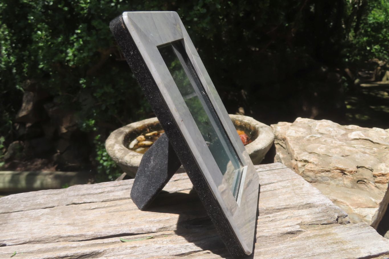 Hand Made Polychrome Jasper Picture Frame x 1 From Madagascar - Toprock Gemstones and Minerals 