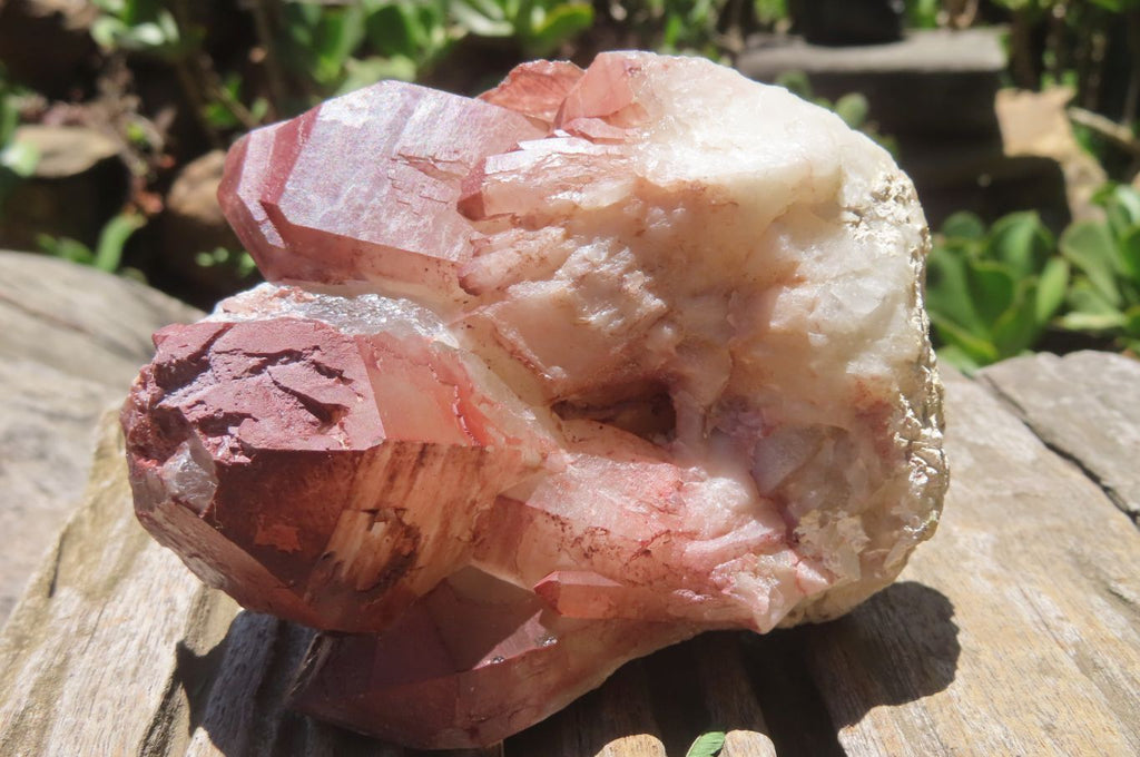 Natural Red Hematoid Quartz Clusters x 4 From Karoi, Zimbabwe - Toprock Gemstones and Minerals 