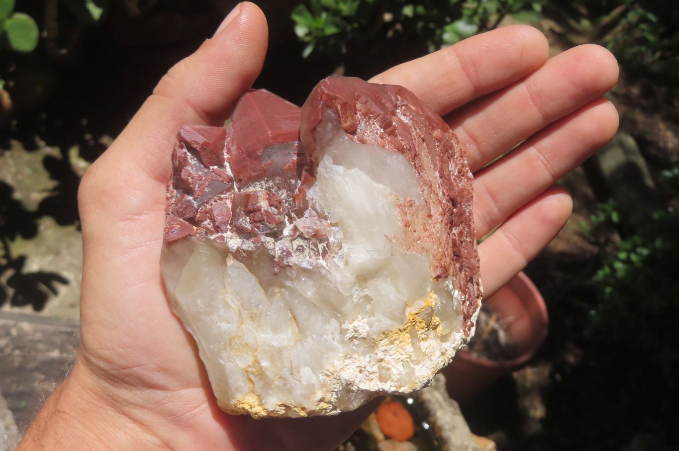 Natural Red Hematoid Quartz Clusters x 4 From Karoi, Zimbabwe - Toprock Gemstones and Minerals 