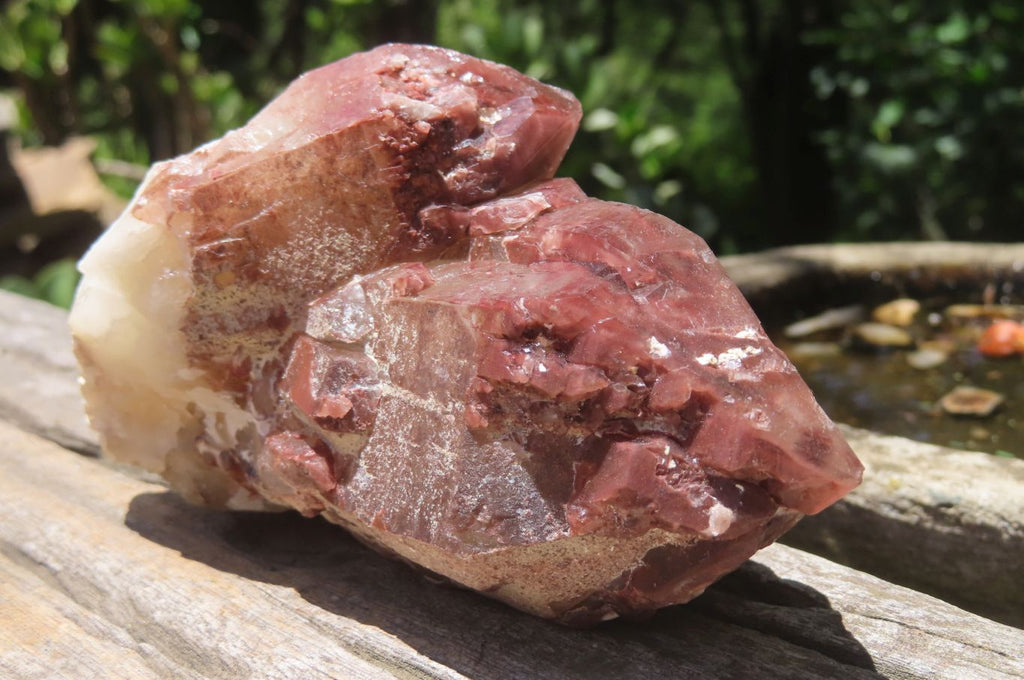 Natural Red Hematoid Quartz Clusters x 4 From Karoi, Zimbabwe - Toprock Gemstones and Minerals 
