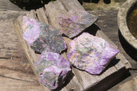 Natural Stichtite Cobbed Specimens x 4 From Barberton, South Africa - Toprock Gemstones and Minerals 