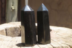 Polished Black Basalt Points x 12 From Madagascar - Toprock Gemstones and Minerals 