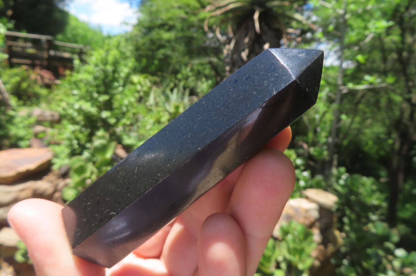 Polished Black Basalt Points x 12 From Madagascar - Toprock Gemstones and Minerals 