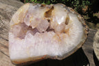 Polished Amethyst Agate Geode x 1 From Madagascar - Toprock Gemstones and Minerals 
