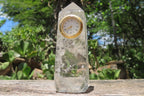 Polished Rutilated Quartz Clock Tower x 1 From Brazil - Toprock Gemstones and Minerals 