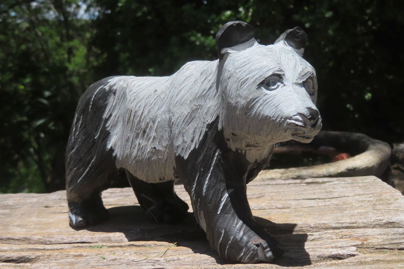 Hand Made Wonder Stone Panda Carving x 1 From Zimbabwe - Toprock Gemstones and Minerals 