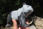 Hand Made Wonder Stone Panda Carving x 1 From Zimbabwe - Toprock Gemstones and Minerals 