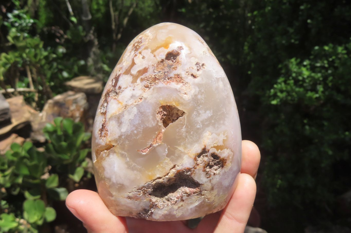 Polished Flower Agate Items x 10 From Madagascar - Toprock Gemstones and Minerals 