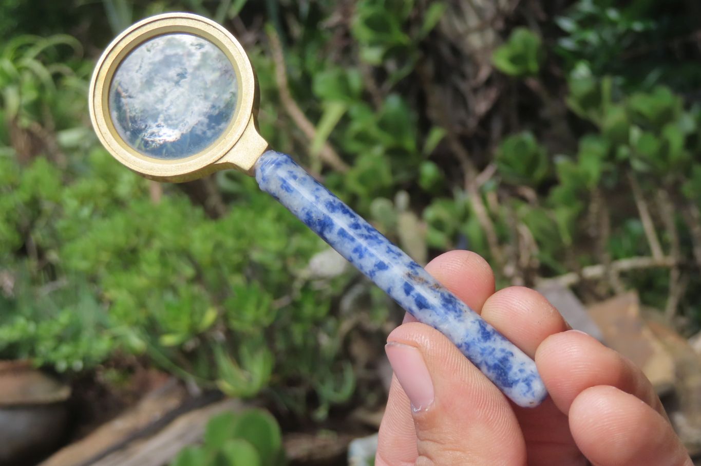 Hand Made Sodalite Desk Set x 1 From Namibia - Toprock Gemstones and Minerals 