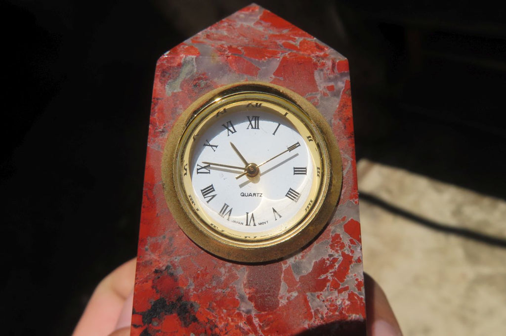 Polished Brecciated Red Jasper Obelisk Clock Towers - Sold Per Item - From South Africa - Toprock Gemstones and Minerals 