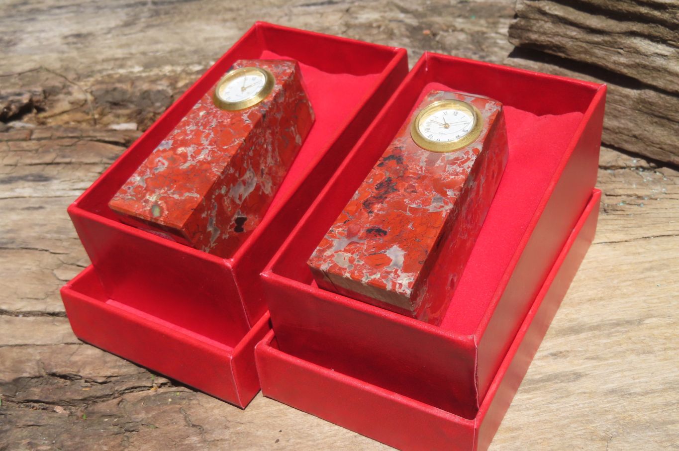 Polished Brecciated Red Jasper Obelisk Clock Towers - Sold Per Item - From South Africa - Toprock Gemstones and Minerals 