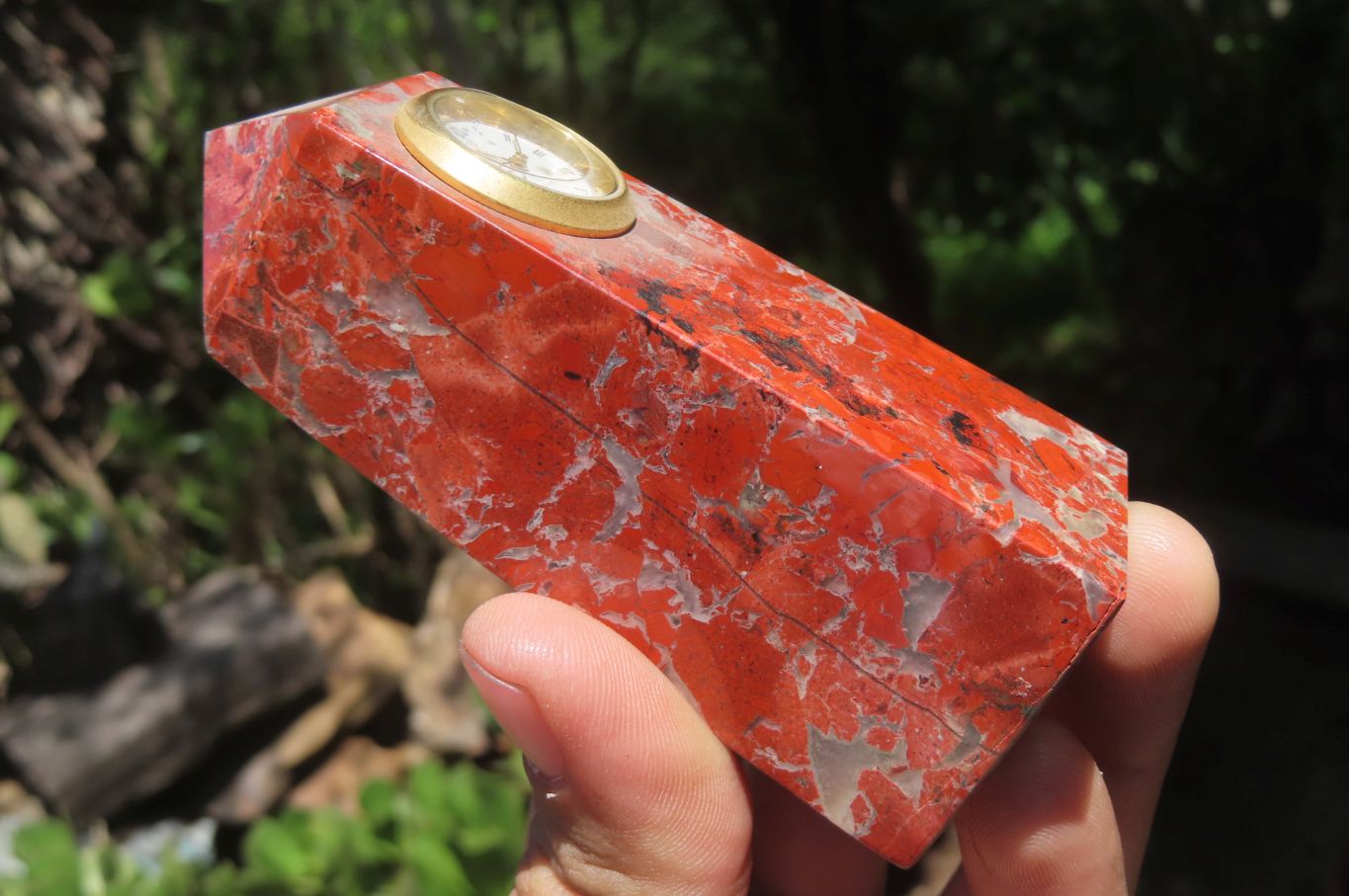 Polished Brecciated Red Jasper Obelisk Clock Towers - Sold Per Item - From South Africa - Toprock Gemstones and Minerals 