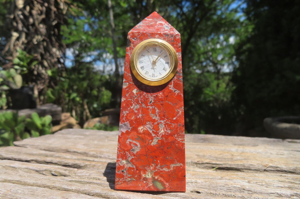 Polished Brecciated Red Jasper Obelisk Clock Towers - Sold Per Item - From South Africa - Toprock Gemstones and Minerals 