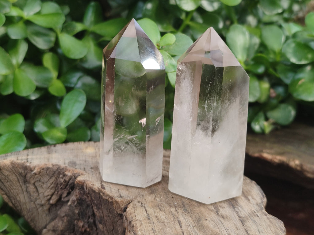 Polished Smokey Phantom Quartz Crystals x 6 From Madagascar - Toprock Gemstones and Minerals 