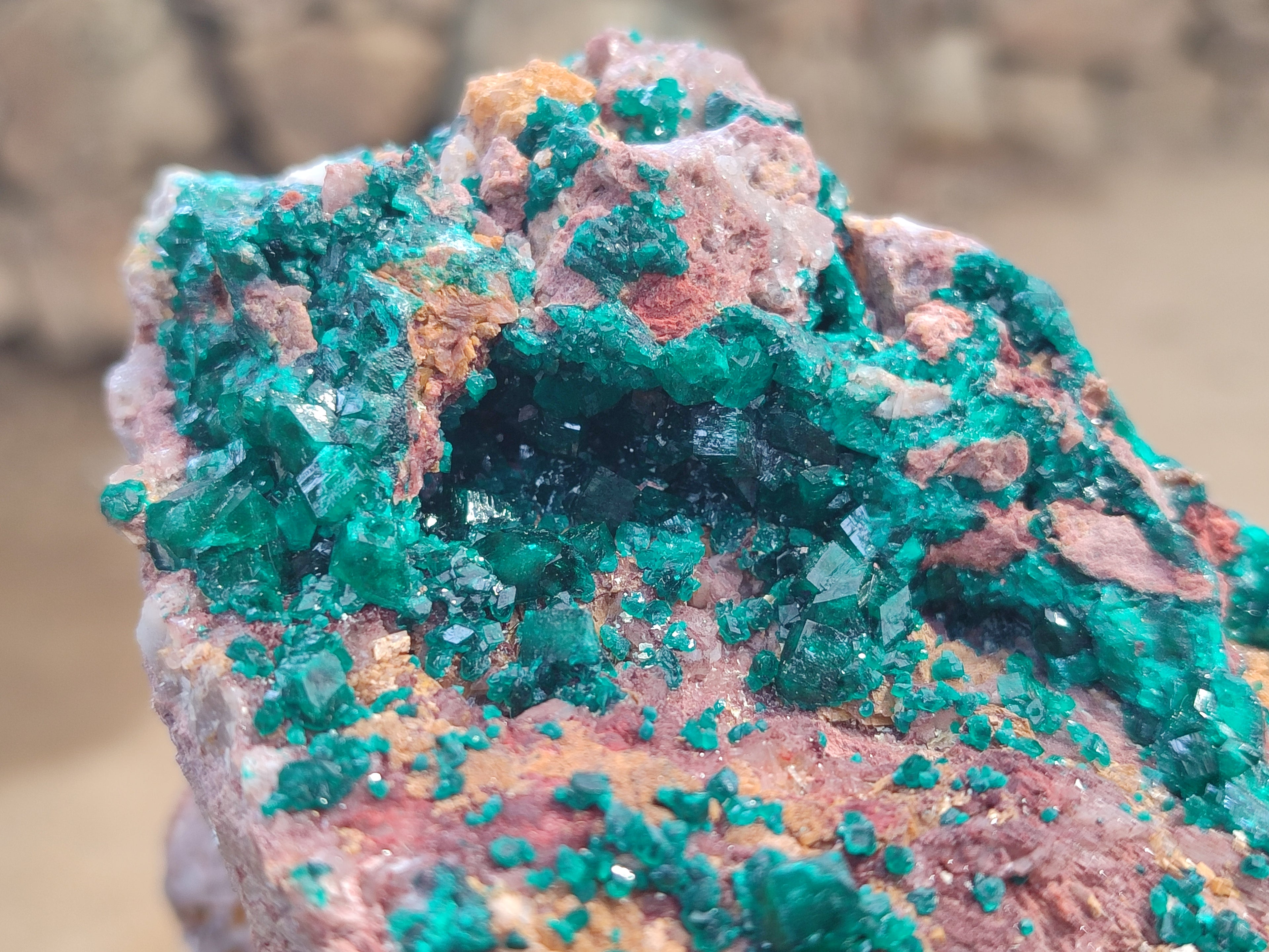 Natural Dioptase Cabinet Specimen x 1 From Reneville Brazzaville, Congo - Toprock Gemstones and Minerals 