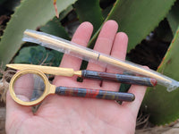 Hand Made Tiger Iron Jasper Desk Set x 1 From Australia - Toprock Gemstones and Minerals 