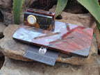 Hand Made Tiger Iron Jasper Desk Set x 1 From Australia - Toprock Gemstones and Minerals 