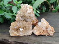 Natural Limonite Quartz Clusters x 24 From Zambia
