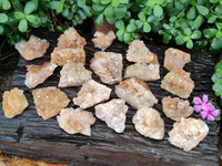Natural Limonite Quartz Clusters x 24 From Zambia