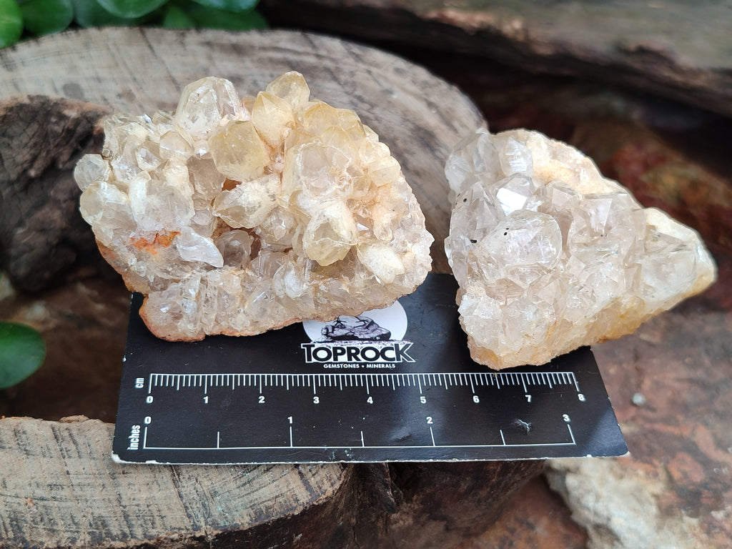 Natural Limonite Quartz Clusters x 24 From Zambia - Toprock Gemstones and Minerals 