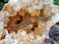 Natural Limonite Quartz Clusters x 2 From Zambia - Toprock Gemstones and Minerals 