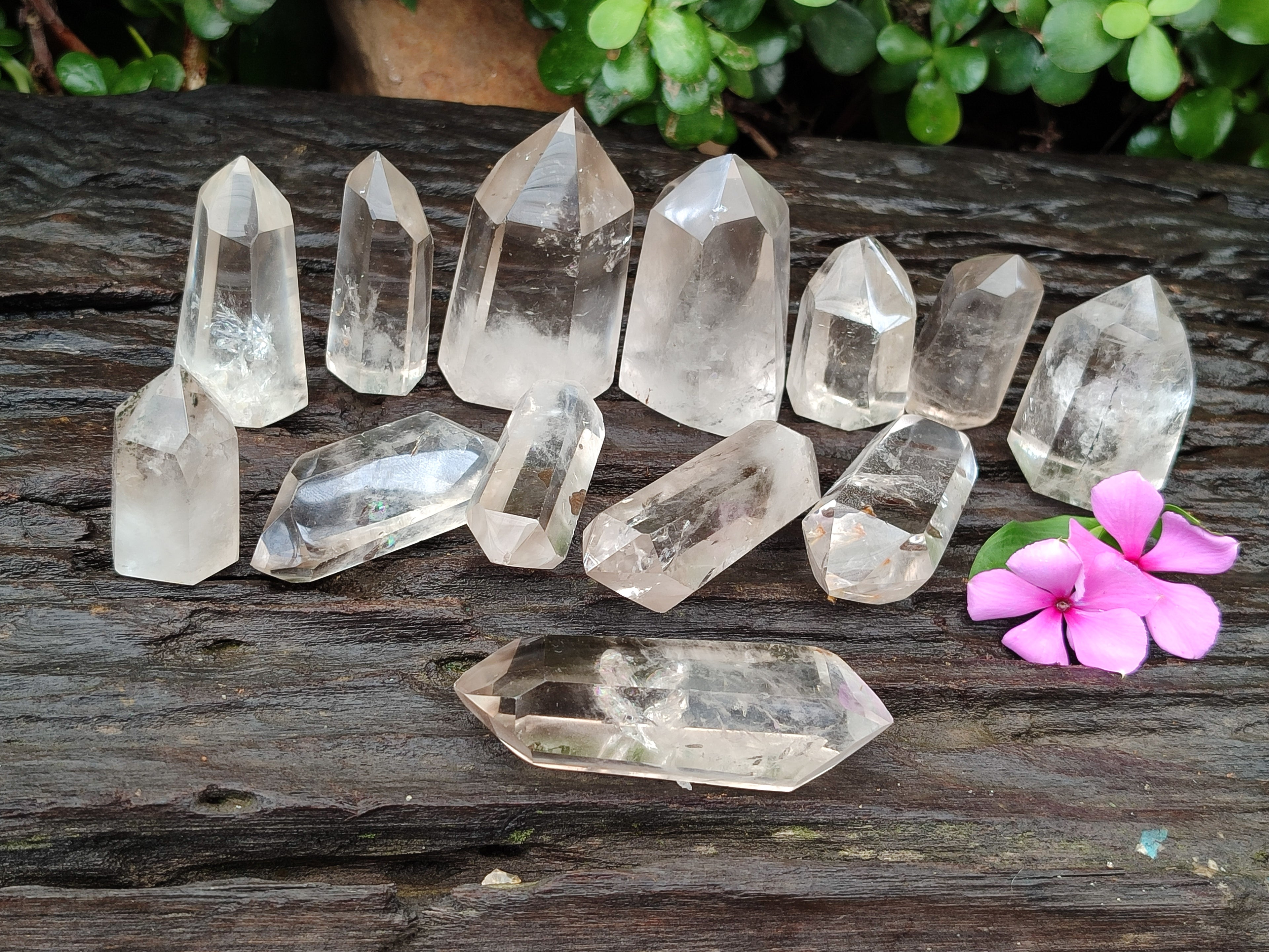 Polished Clear Quartz Points x 18 From Madagascar - Toprock Gemstones and Minerals 