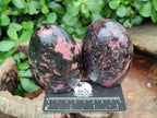Polished Rhodonite Standing Free Forms x 4 From Madagascar - Toprock Gemstones and Minerals 