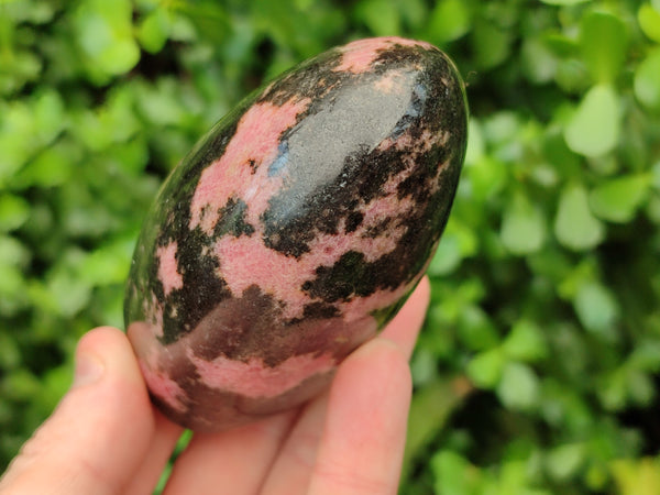 Polished Rhodonite Standing Free Forms x 4 From Madagascar - Toprock Gemstones and Minerals 