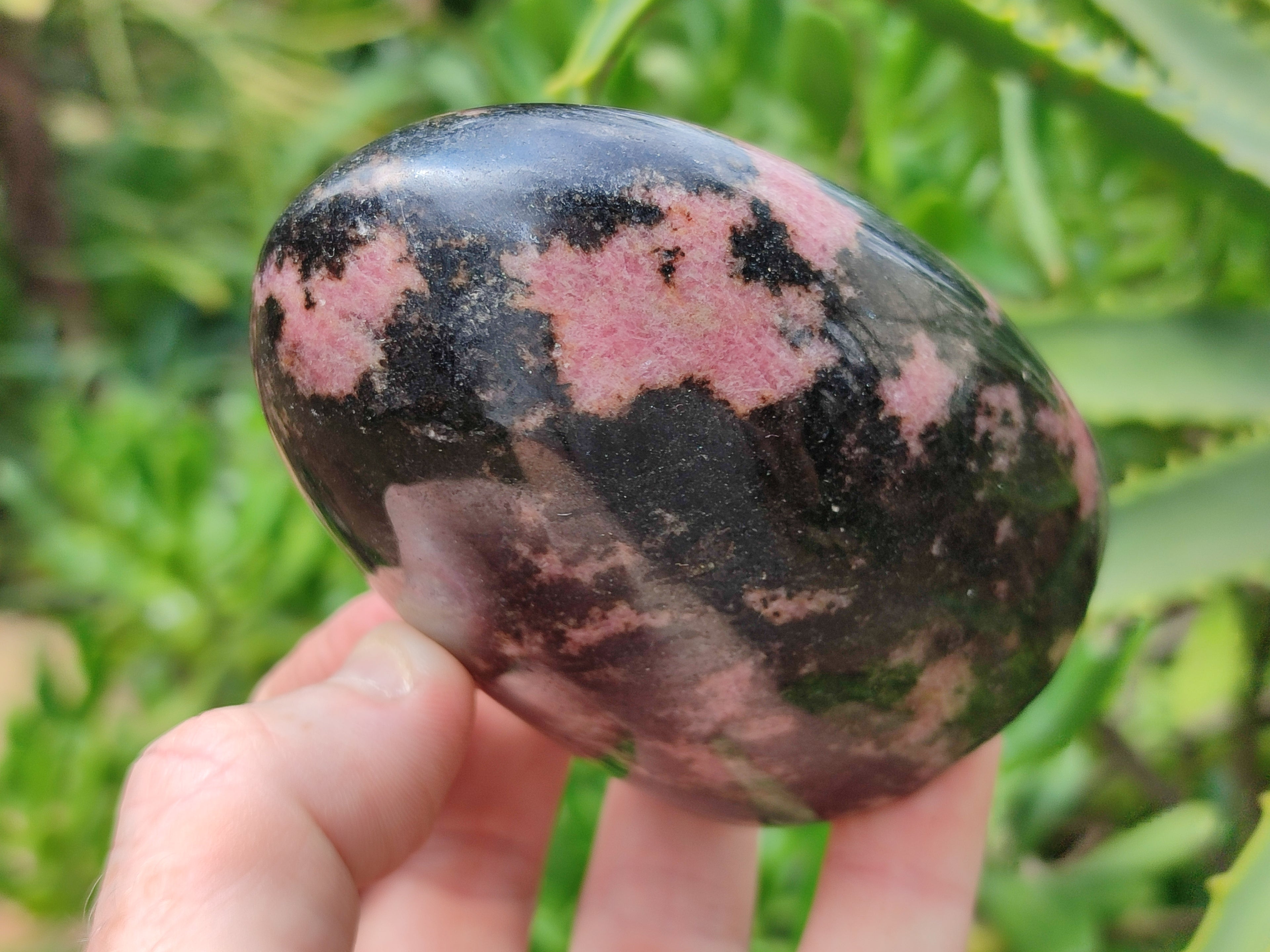 Polished Rhodonite Standing Free Forms x 4 From Madagascar - Toprock Gemstones and Minerals 