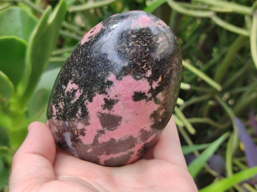Polished Rhodonite Standing Free Forms x 4 From Madagascar - Toprock Gemstones and Minerals 