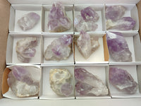 Natural Jacaranda Amethyst Quartz Clusters x 14 from Mumbwa, Zambia - Toprock Gemstones and Minerals 