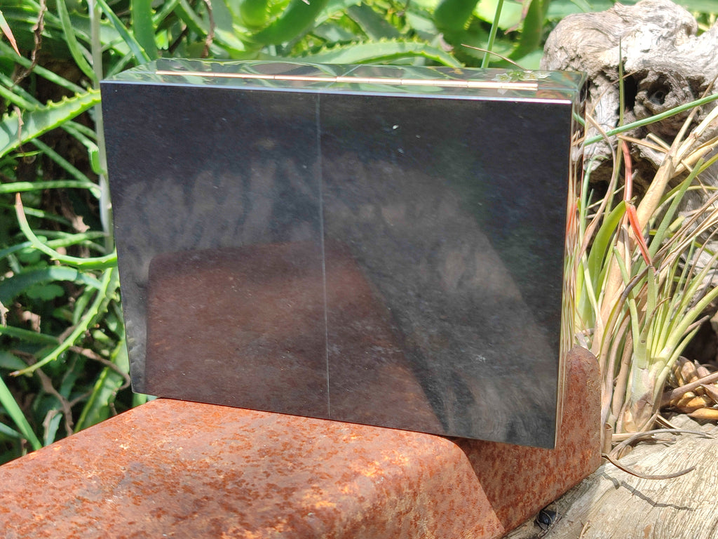 Hand Made Jet Lignite Jewellery Box x 1 From Swaziland - Toprock Gemstones and Minerals 