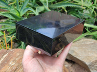 Hand Made Jet Lignite Jewellery Box x 1 From Swaziland - Toprock Gemstones and Minerals 