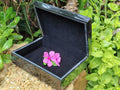 Hand Made Jet Lignite Jewellery Box x 1 From Swaziland - Toprock Gemstones and Minerals 