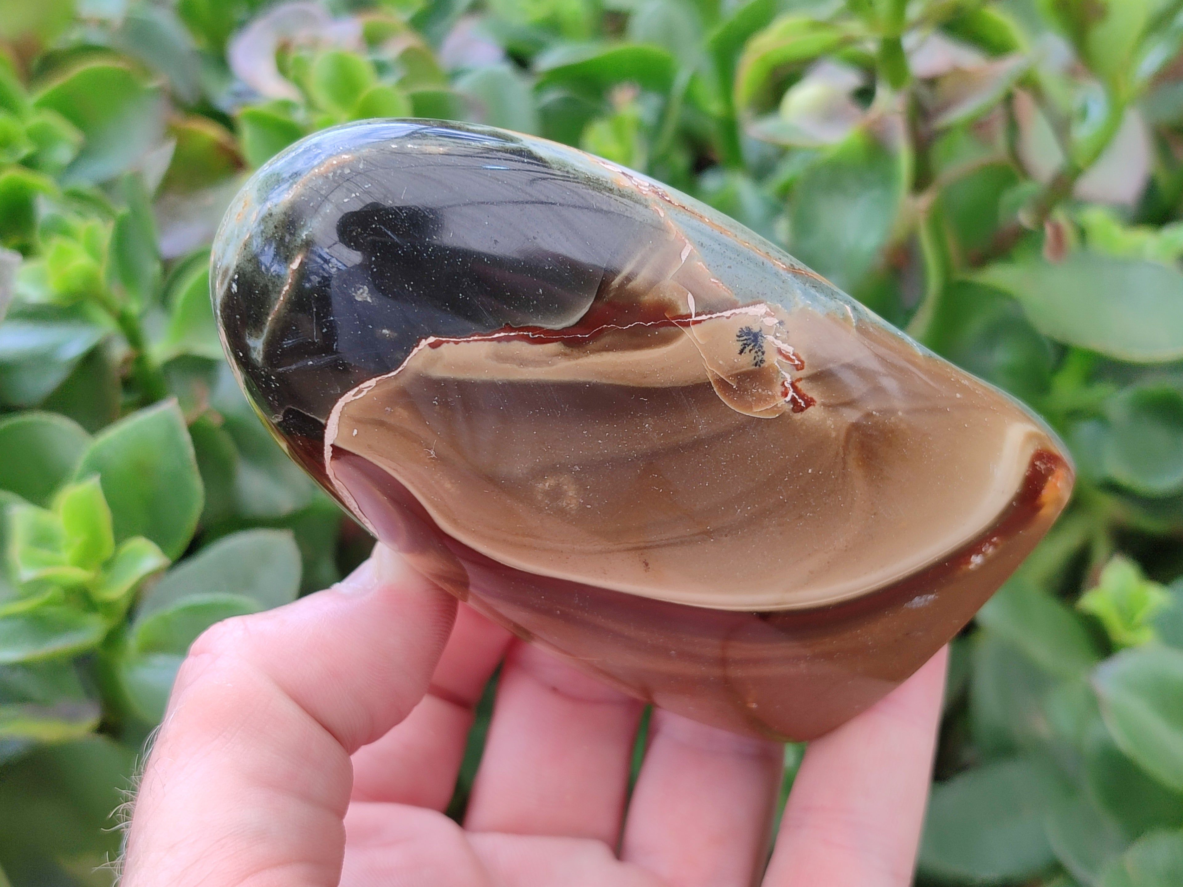 Polished Polychrome Jasper Standing Free Forms x 3 From Madagascar - Toprock Gemstones and Minerals 