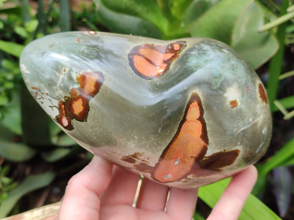 Polished Polychrome Jasper Standing Free Forms x 3 From Madagascar - Toprock Gemstones and Minerals 