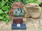 Hand Made Vervet Monkey Family Decoupage on Unakite Stone Slabs - sold per item - From Southern Africa - Toprock Gemstones and Minerals 