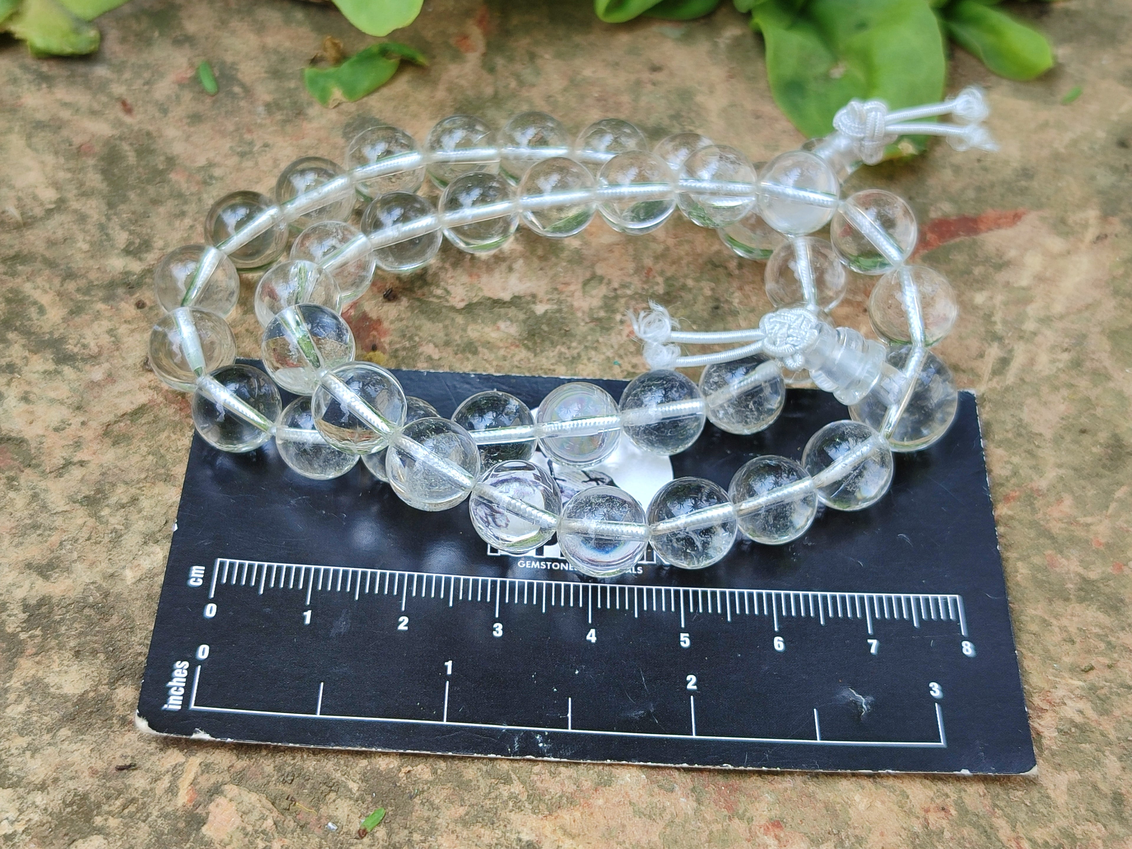 Polished Rock Crystal Stretch Buddha Bracelets - Sold Per Item - From Brazil - Toprock Gemstones and Minerals 