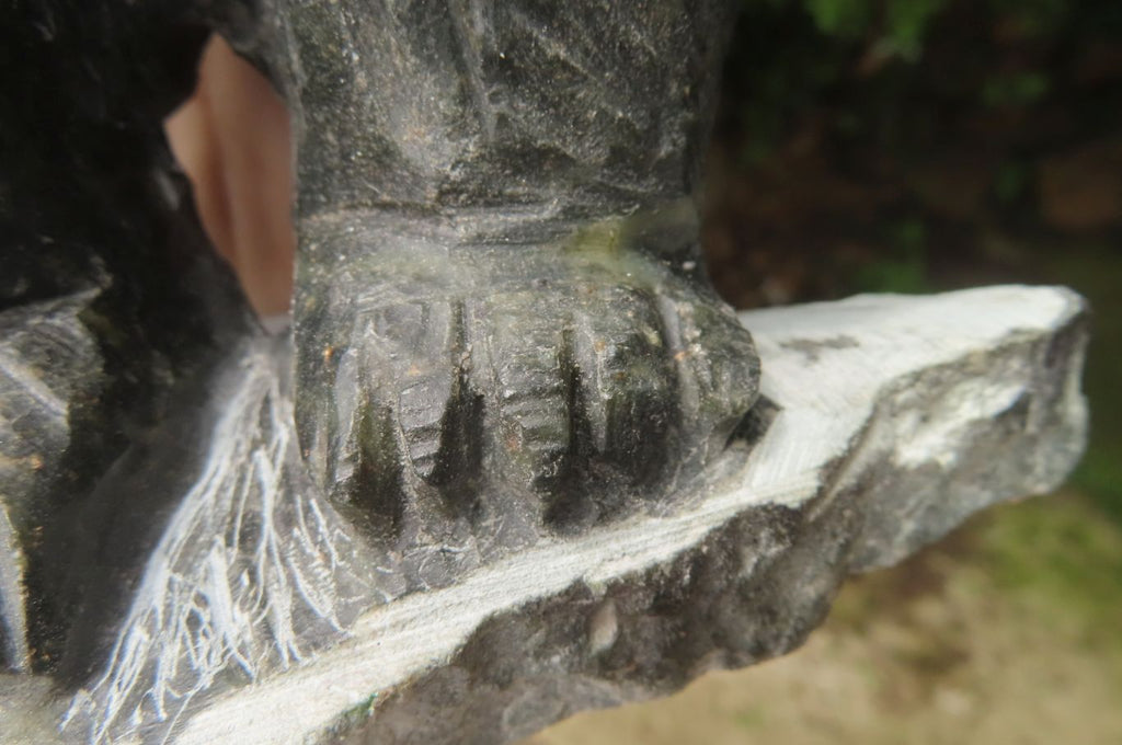Hand Made Soap Stone Panda Carving x 1 From Zimbabwe - Toprock Gemstones and Minerals 