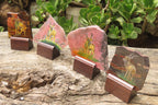 Hand Made Kudu Decoupage Stone Slabs x 4 From Southern Africa - Toprock Gemstones and Minerals 