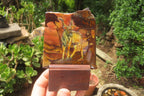 Hand Made Kudu Decoupage Stone Slabs x 4 From Southern Africa - Toprock Gemstones and Minerals 