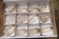 Polished Smokey Phantom Quartz Crystals x 12 From Madagascar - Toprock Gemstones and Minerals 
