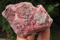 Natural Rhodonite Cobbed Specimens x 6 From Zimbabwe - Toprock Gemstones and Minerals 