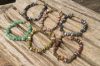 Hand Made Tumble Stone Bracelets x 12 From China - Toprock Gemstones and Minerals 