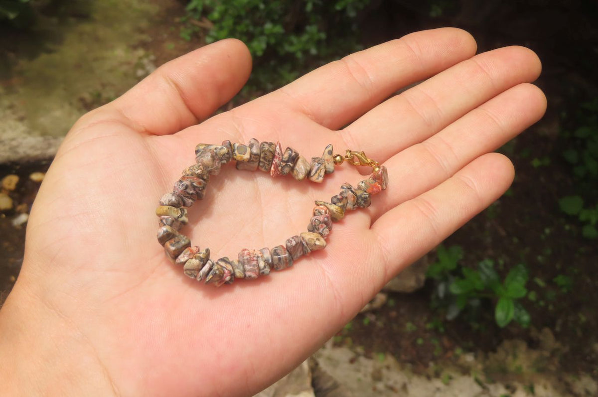 Hand Made Tumble Stone Bracelets x 12 From China - Toprock Gemstones and Minerals 