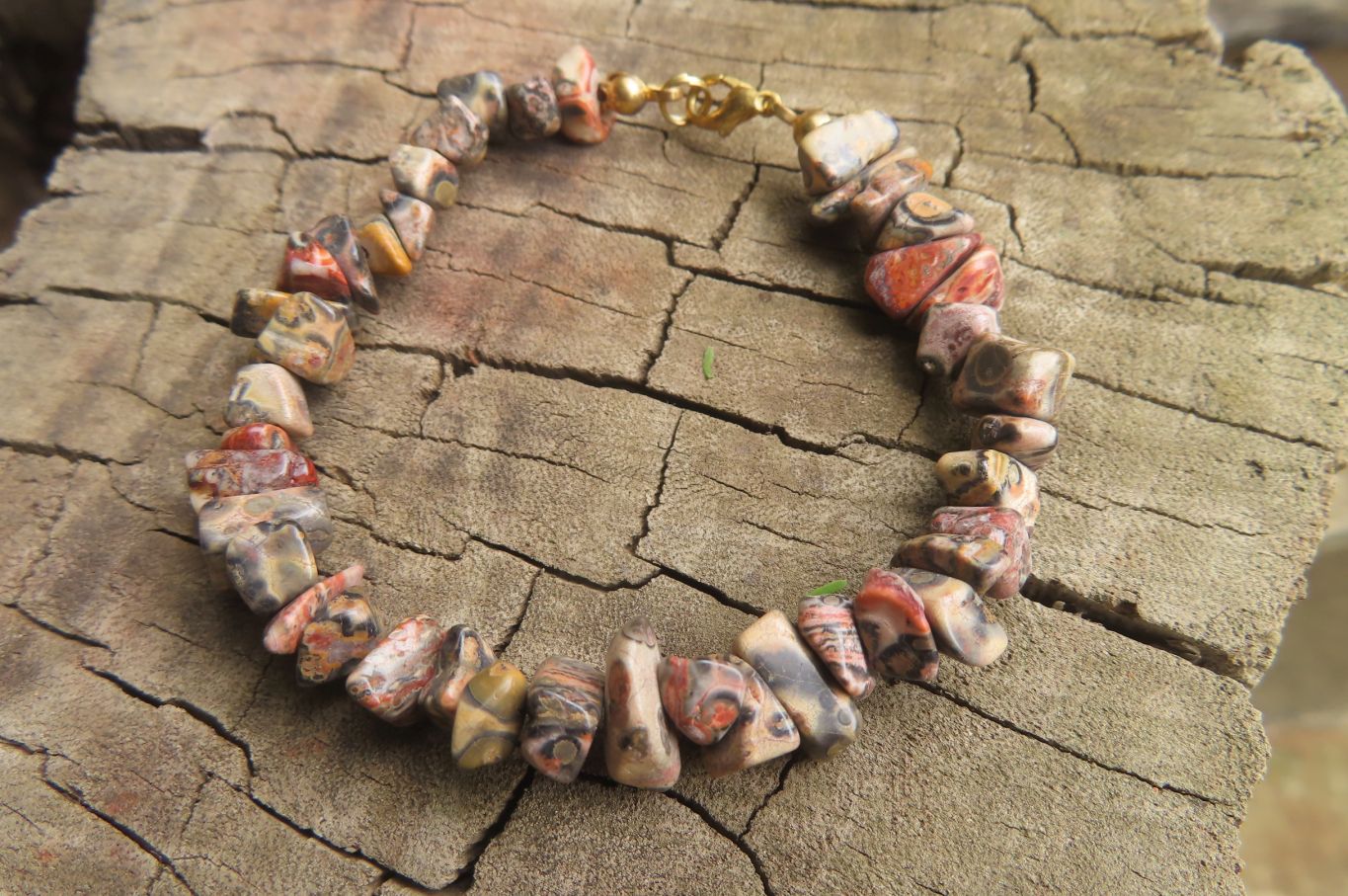 Hand Made Tumble Stone Bracelets x 12 From China - Toprock Gemstones and Minerals 