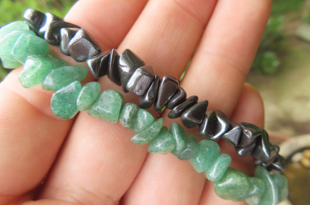 Hand Made Tumble Stone Bracelets x 12 From China - Toprock Gemstones and Minerals 